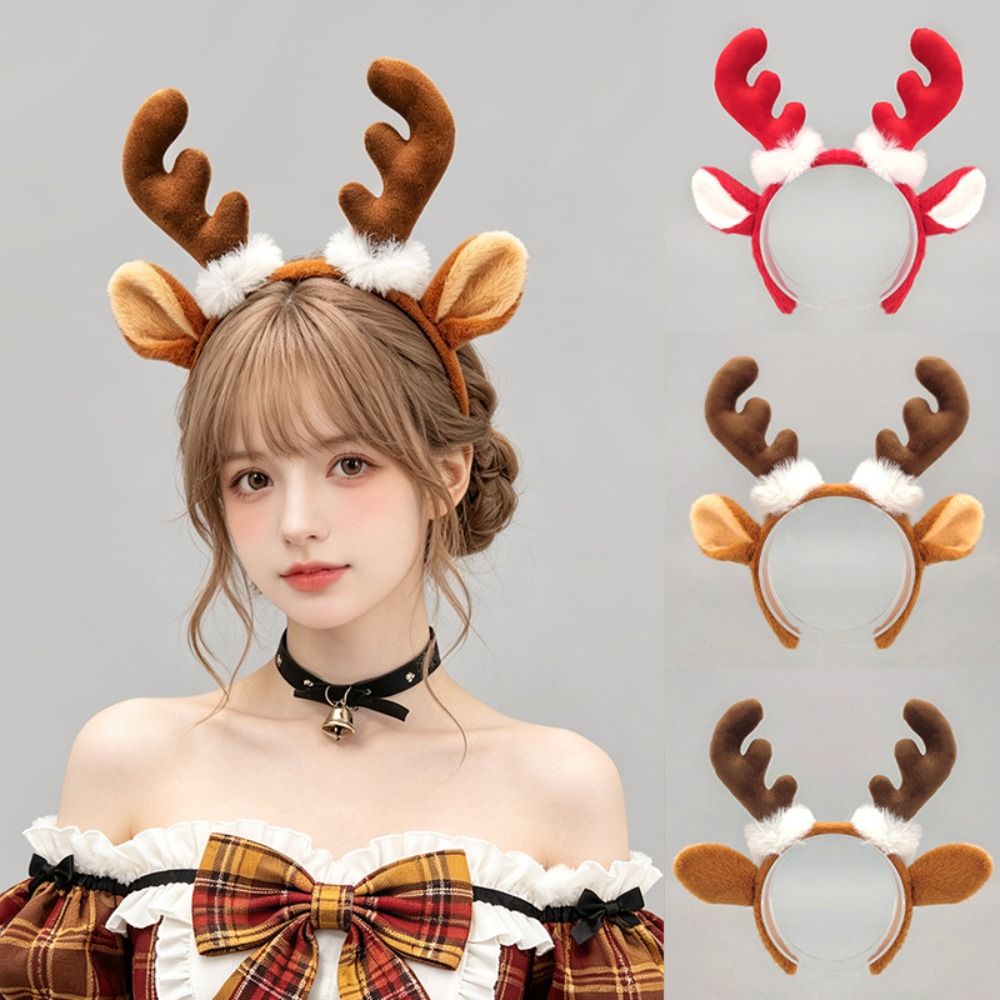 Reindeer Antlers Headband - Lindo accesorio navideño para el cabello