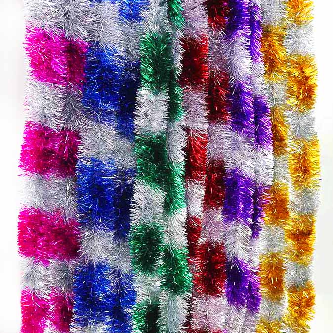 Tinsel Garland Decoration - Oropel de Color para decoración de