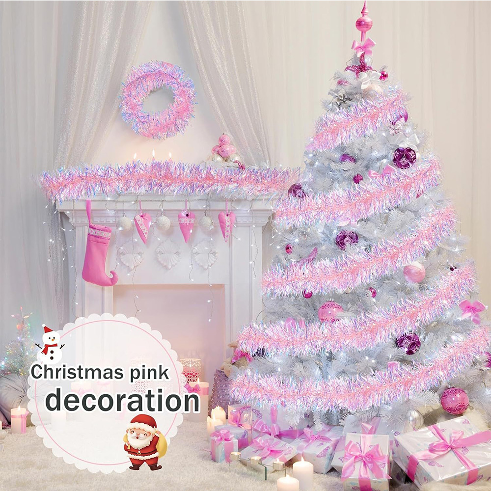 Guirnalda de Cinta Rosa para D - Tinsel Garland Decoration reseña y precio