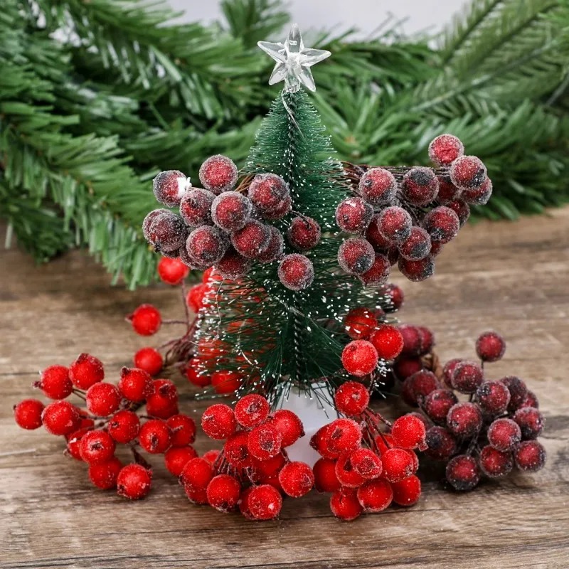 Ramas de Bayas Rojas Artificia - Christmas Wreath Fake reseña y precio