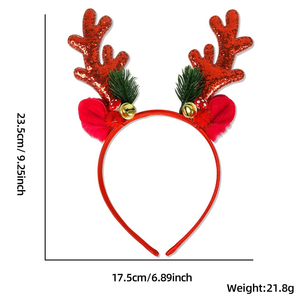1/2 Uds. Diadema navideña con  - Reindeer Antlers Headband reseña y precio
