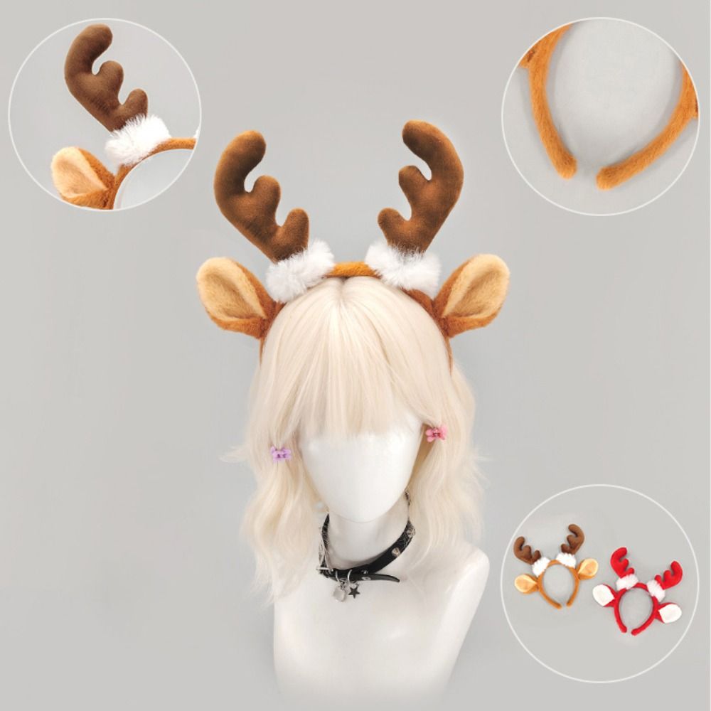 Lindo accesorio navideño para  - Reindeer Antlers Headband reseña y precio