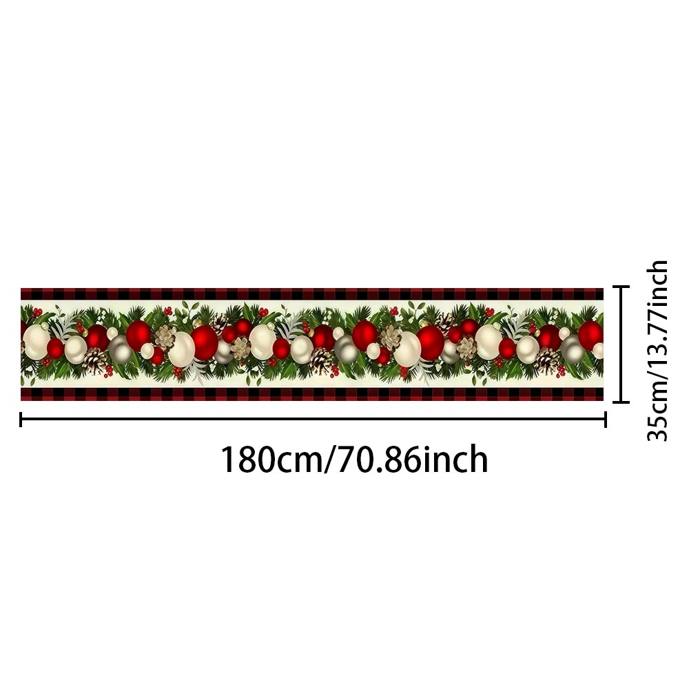 Camino de Mesa Navideño Rojo y - Christmas Table Runner reseña y precio