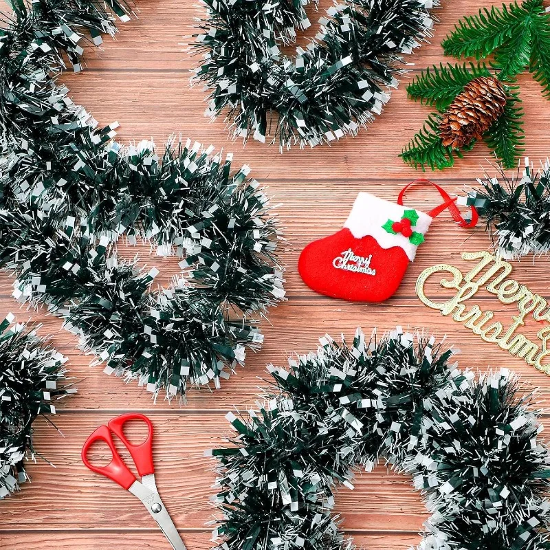 Guirnalda de cinta navideña al - Tinsel Garland Decoration reseña y precio