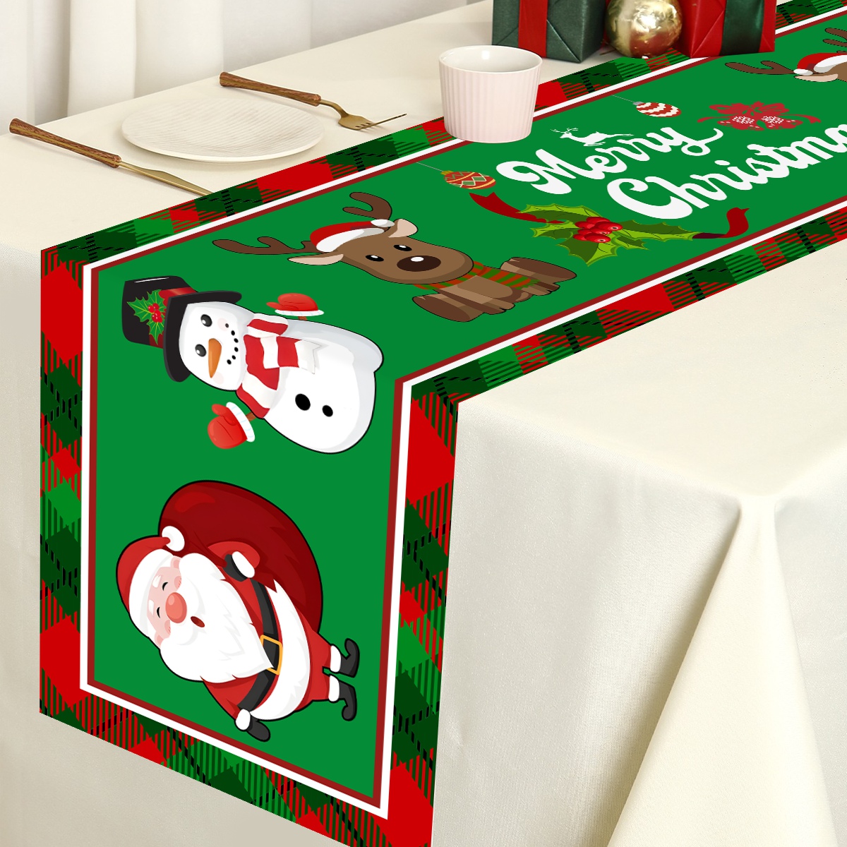 Corredores de mesa de poliéste - Christmas Table Runner reseña y precio