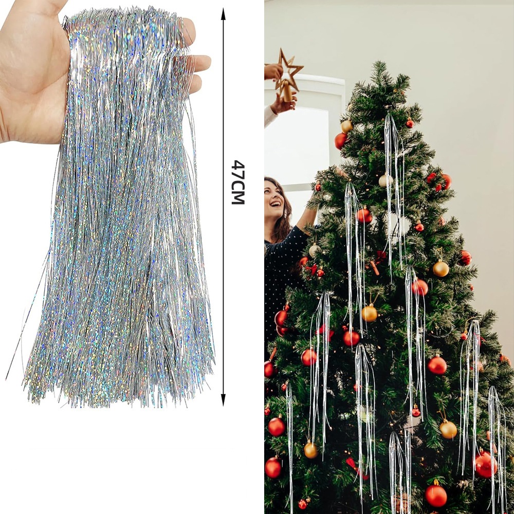 Guirnalda de flecos de papel d - Tinsel Garland Decoration reseña y precio