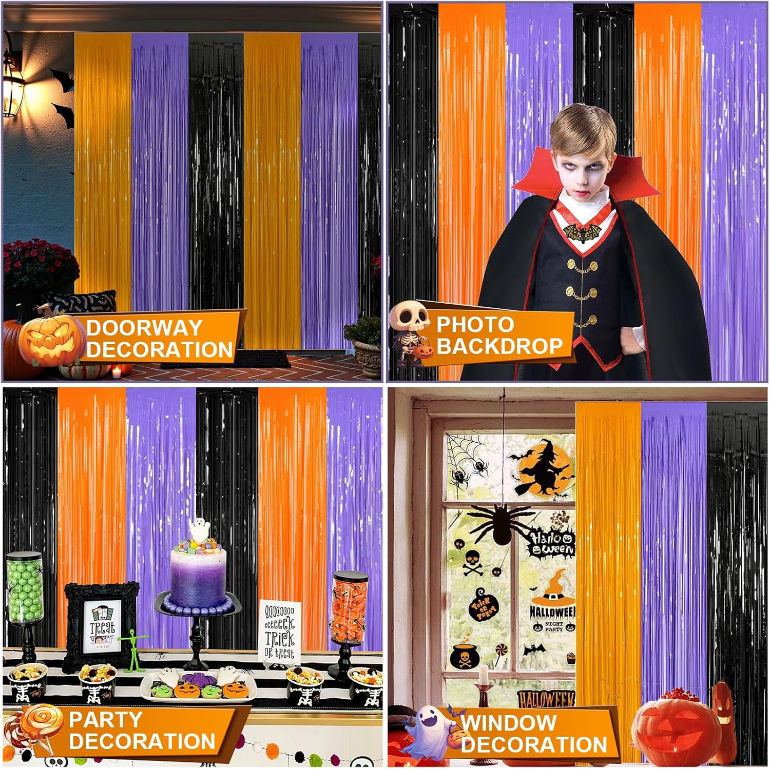 Cortinas de Flecos Metálicos e - Tinsel Garland Decoration reseña y precio