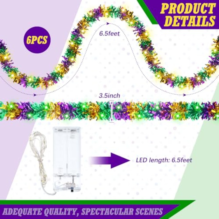 Guirnalda de Oropel Decorativa - Tinsel Garland Decoration reseña y precio