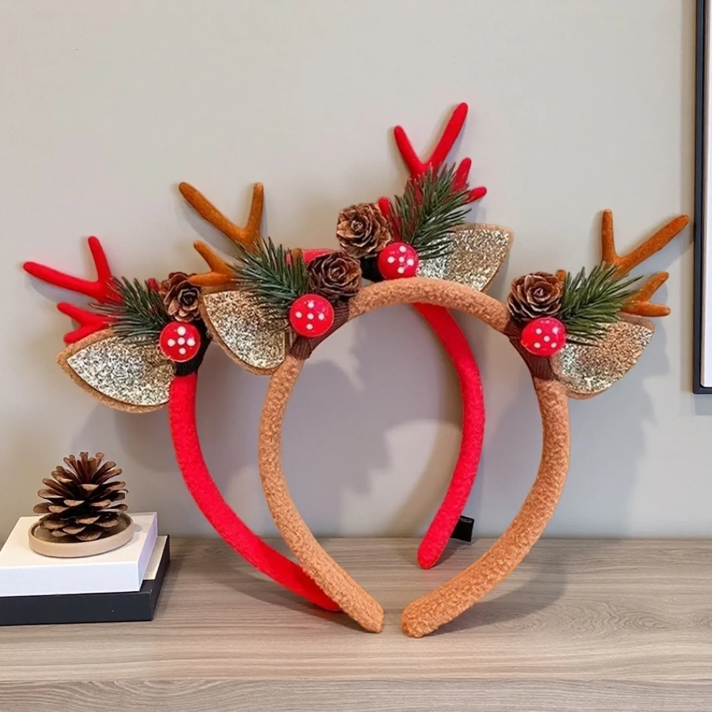 Diademas navideñas para fiesta - Reindeer Antlers Headband reseña y precio