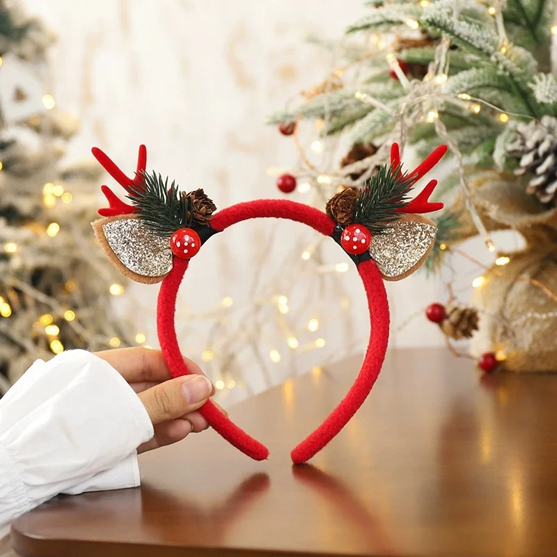 Diademas navideñas para fiesta - Reindeer Antlers Headband reseña y precio