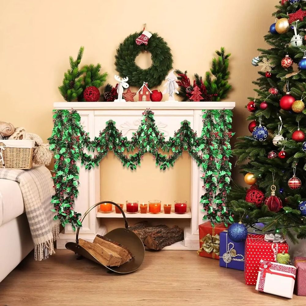 Guirnalda navideña reutilizabl - Tinsel Garland Decoration reseña y precio