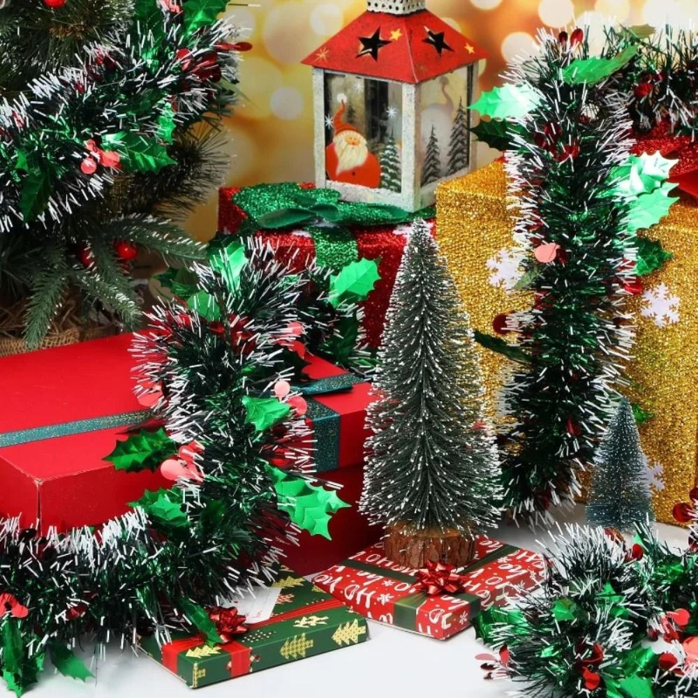Guirnalda navideña reutilizabl - Tinsel Garland Decoration reseña y precio