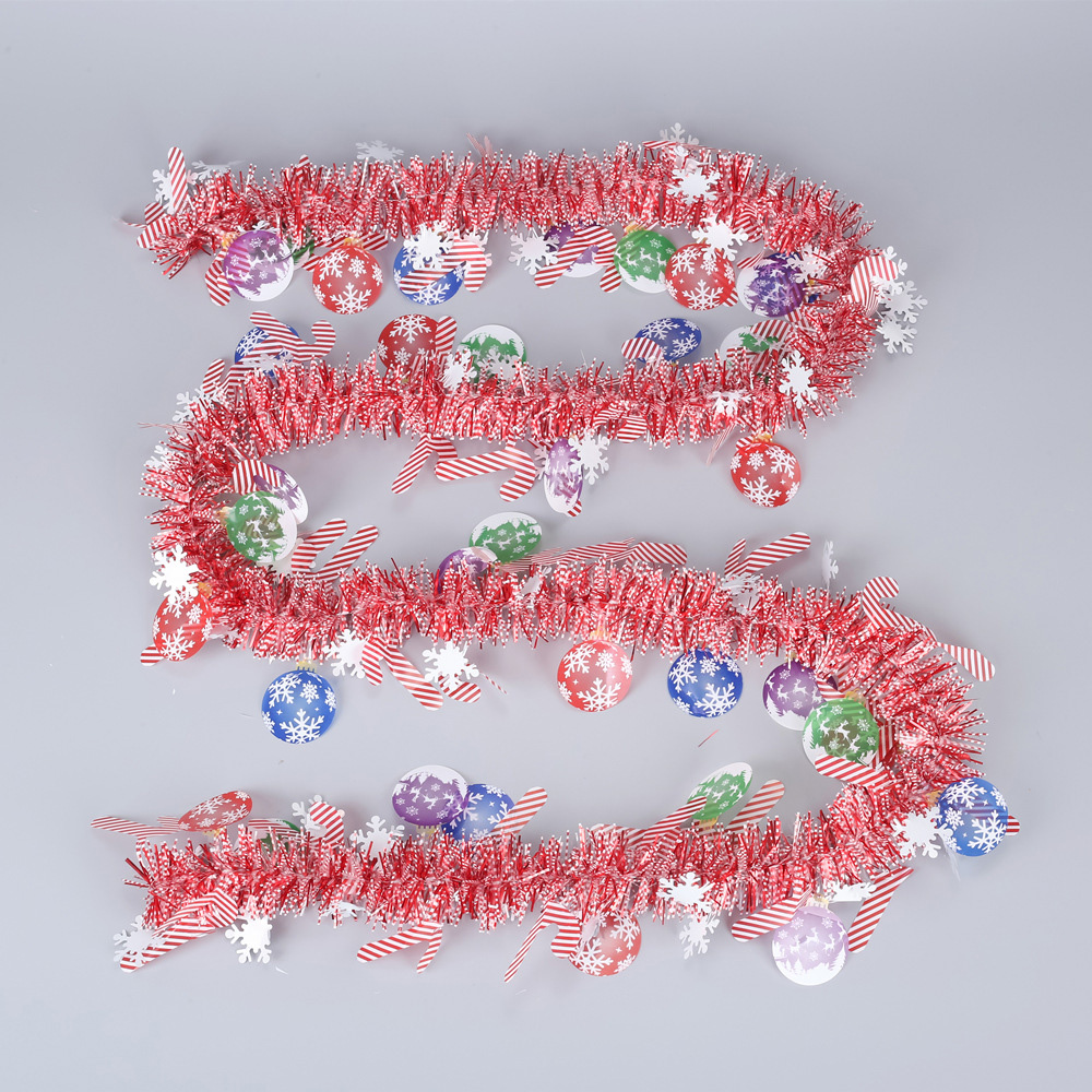 Guirnalda de cinta navideña co - Tinsel Garland Decoration reseña y precio