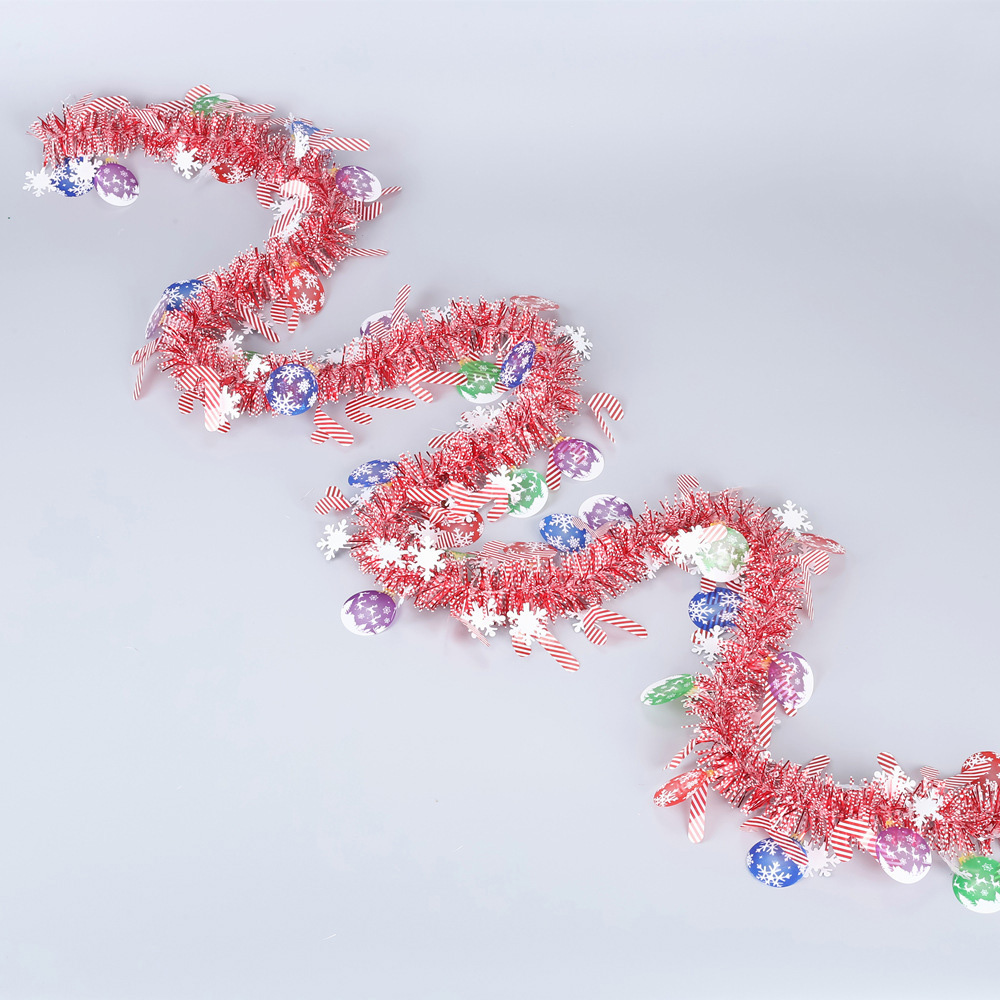 Guirnalda de cinta navideña co - Tinsel Garland Decoration reseña y precio