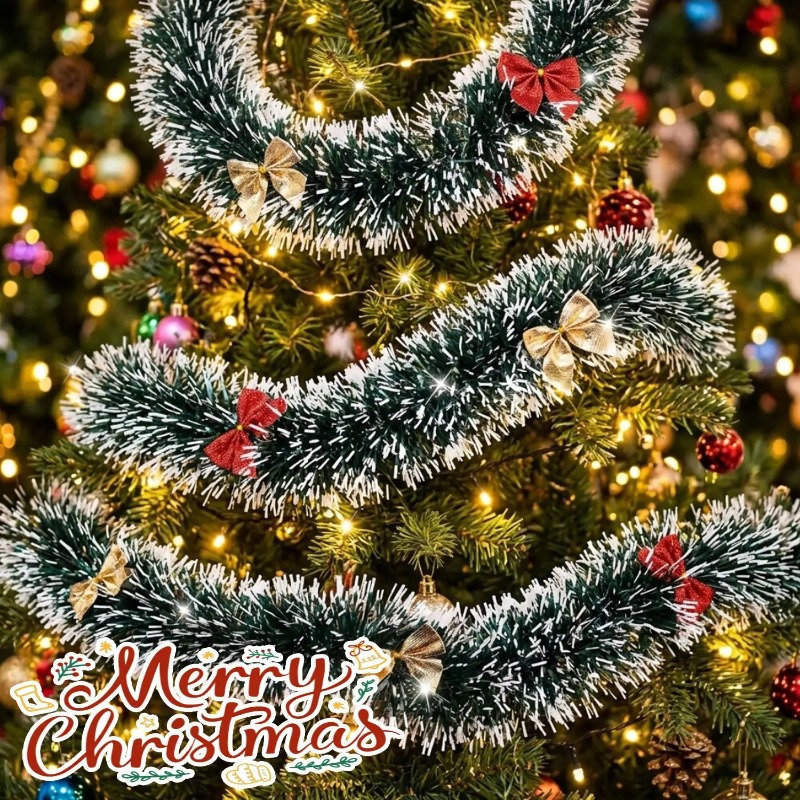 Guirnalda de espumillón con la - Tinsel Garland Decoration reseña y precio